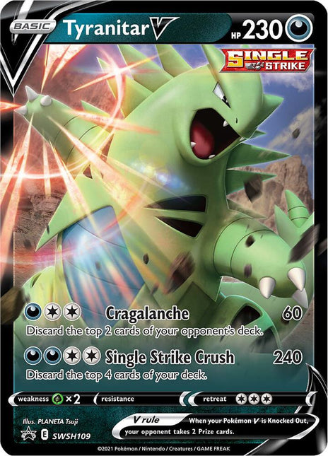 Tyranitar V - SWSH109 - Holofoil