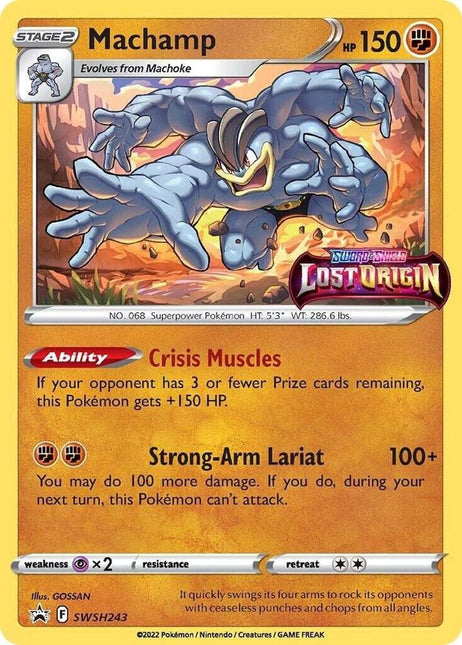 Machamp - SWSH243 - SWSH: Sword & Shield Promo Cards (SWSD) - Holofoil