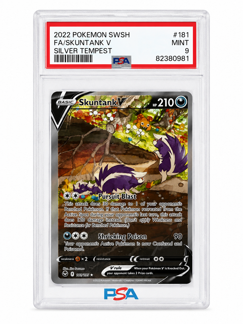 Skuntank V #181 Silver Tempest Holofoil - PSA 9