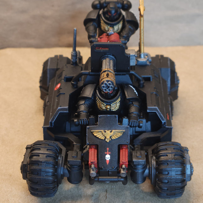 1x Painted Warhammer 40K Dark Angels Ravenwing Invader ATV
