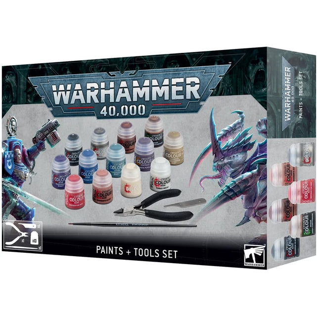 - Warhammer 40K - Paints + Tools Set